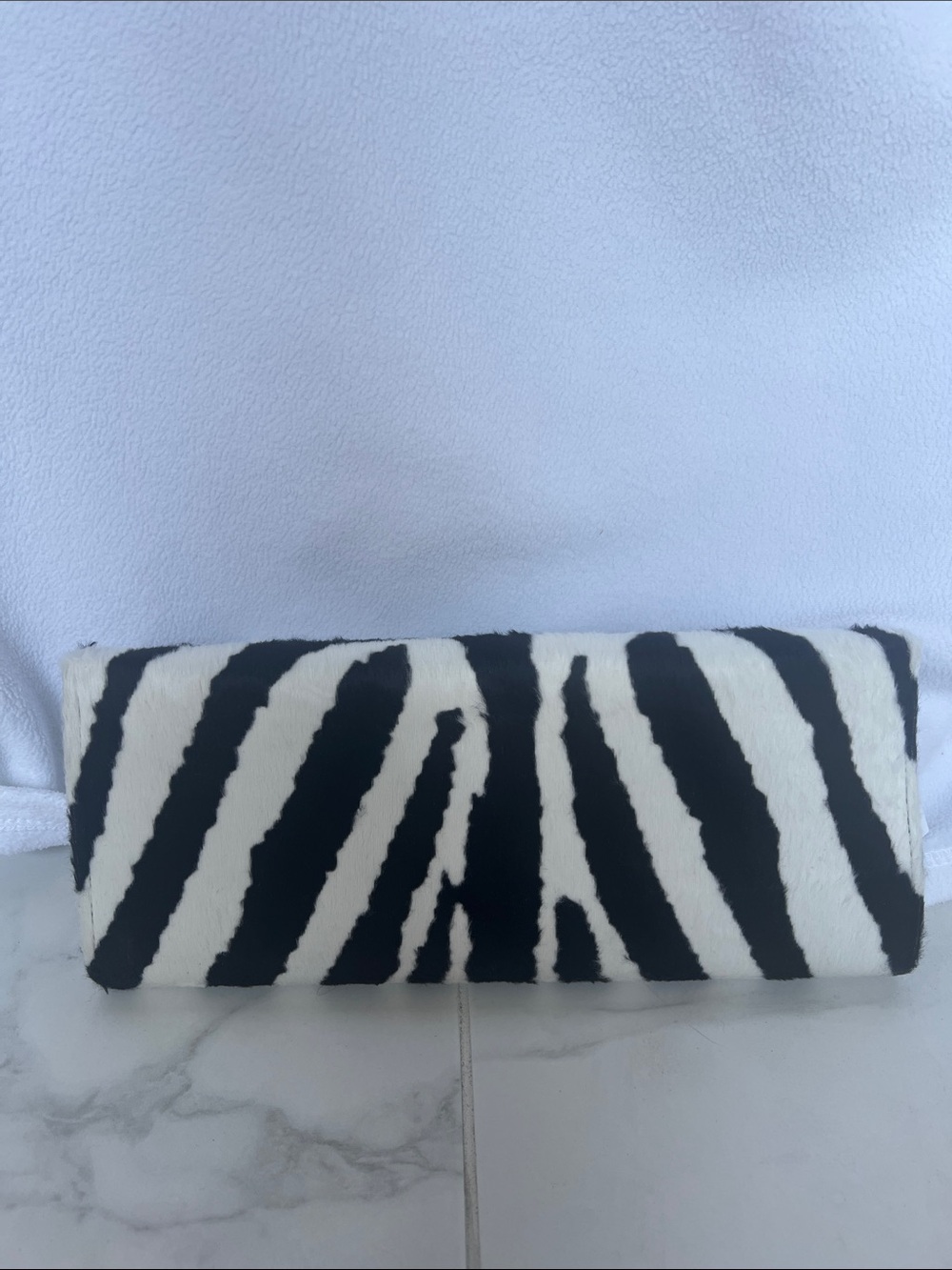Trina Turk Zebra Print Clutch in Black & White NWT - Picture 6 of 6
